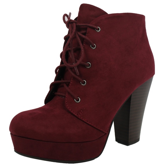 Shoes - Size 8 Vino Faux Suede Lace Up Platform Ankle Boot